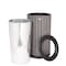 Alpine Industries 32 gal Round Outdoor Can, Grey, Steel + Plastic wood, 20 in ALP4400-01-GRY - alternate 7